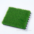 Grass interlocking tiles outdoor